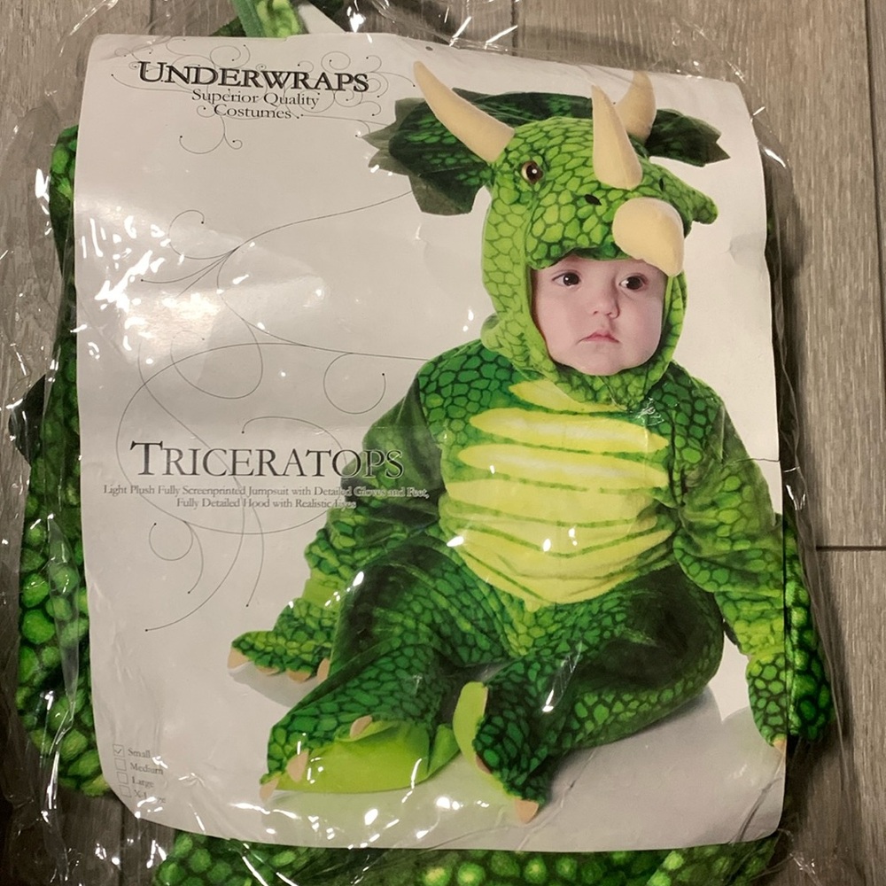 Like new 6-12month baby triceratops costume